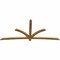 Ekena Millwork Davenport Rough Sawn Timber Gable Bracket, Western Red Cedar, 108"W x 49"H x 2"D x 4"F, 11/12 Pitch GBW108X49X0204DAV00RWR - alternate 5